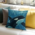 thumbnail image 3 of SHANXI Throw Pillow Covers Marine Show Tank 24x24in, 3 of 5
