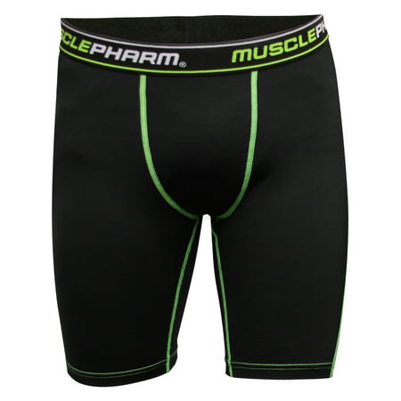 MusclePharm Mens MP x Virus Compression Shorts - Black - mma bjj (Best Mma Compression Shorts)