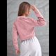 thumbnail image 5 of Chaqueta Informal Retro de Larga con Solapa y Botones de para Mujer Rosa XL, 5 of 8