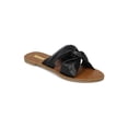 thumbnail image 1 of New Women PU Open Toe Knotted Flat Slip On Sandal - 17866 By Qupid Collection, 1 of 6