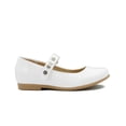 thumbnail image 3 of Balerina Charol Blanco Flores Primera Comunion Confirmacion blanco 21, 3 of 6