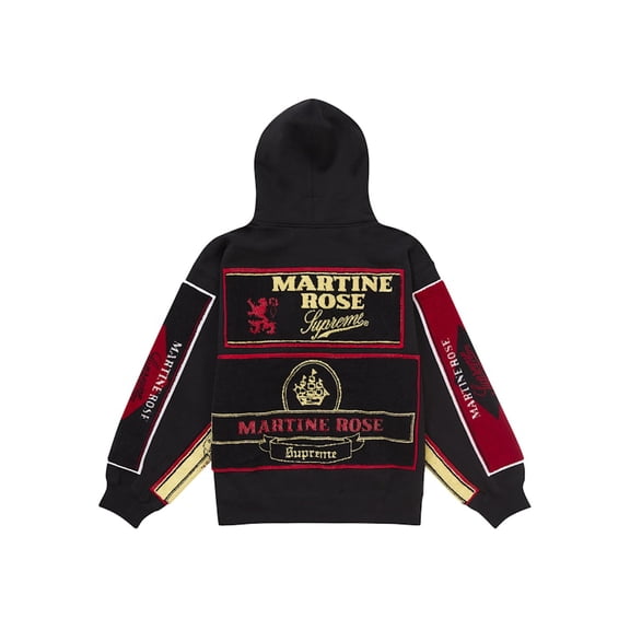 Supreme Men's Martine Rose Towel Zip Up Hooded Sweatshirt Black, from StockX