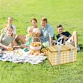 thumbnail image 6 of Tkrady Insulated Reusable Food Picnic Bag Beach Bags, Cooler Bags with Zippered Top -for Hot or Cold,Picnic Basket Collapsible,Beach, Outdoor Party, Camping,Festivals (Yellow), 6 of 6