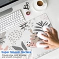 thumbnail image 4 of Seamless Gameplay with Large Gaming Mouse Pad - Abstract Art Design, Waterproof, Non-Slip - Ideal for Office Laptop - Modern Boho Leaves Pattern - Extended Desk Mousepad - 31.5 X 11.8 Inch, 4 of 7