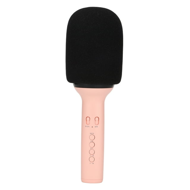 Micro Karaoké Bluetooth, Micro Karaoké Bluetooth Multi Haut-Parleur Microphone pour Fête avec Lumière LED Fonctionnalité Haute Précision