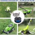 thumbnail image 4 of 4 paquetes de bobina de repuesto para bordeadora de línea de 0,165 que pueden reemplazar la bobina Oem Ryobi One+ Ac14rl3a, compatible con Ryobi One+ Ac14rl3a, recortadora de hilo inalámbrica, 4 kaili Sencillez, 4 of 4