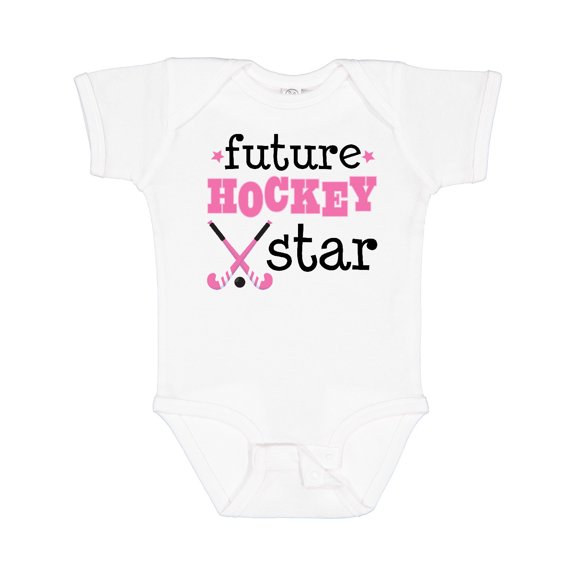 Inktastic Future Field Hockey Star Girls Baby Bodysuit