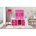 thumbnail image 3 of Full Size Loft Bed with Slide Pink Tent and Tower - Pink (OLD SKU:LT000771AAH), 3 of 6