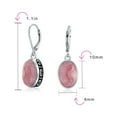 thumbnail image 4 of Bling Jewelry Womens  Western Dangle Gemstone Earrings Oval Lever Back  Sterling Silver, 4 of 6