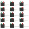 thumbnail image 4 of 100Pcs LED Plastic Holder Dual‑Hole Black Square 90 Degree Curved Base with Red Green Light 3mm, 4 of 8