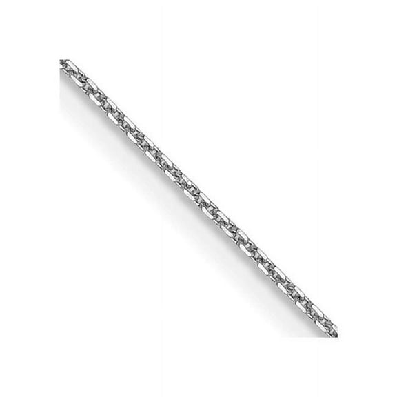 Primal Gold 10 Karat White Gold .80mm Diamond Cut Cable Chain