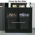 thumbnail image 5 of LAZY BUDDY Dual Tilt Out Trash Cabinet, 2 in 1Kitchen Pantry Storage Cabinet, Hidden Garbage Holder 2 x 10 gal, Black, 5 of 9