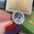 thumbnail image 3 of HOOUN Gorgeous Cubic Zirconia 925 Silver Rings Women Wedding Jewelry Gift Size 6-10-6-Style 14, 3 of 5