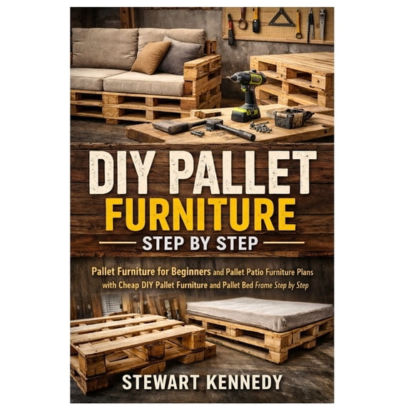 Essential Guides to Crafts and Hobbies: DIY Pallet Furniture Step by Step: Pallet Furniture for Beginners and Pallet Patio Furniture Plans with Cheap DIY Pallet, Book 17, (Paperback)
