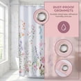 thumbnail image 2 of Unique Bargains Floral Print Sets, Waterproof Bath Curtain Multicolor 71"W x 71"L, 2 of 8