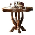 thumbnail image 1 of ACME Table Haute Ronde en Bois Dresden en Chêne Cerisier, 1 of 2