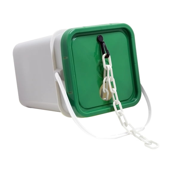 2 Inch x 160 Feet White Plastic Safety Chain Pail