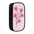 thumbnail image 1 of XMXY Flowers Orchid Pencil Case Cute Aesthetic, Portable Pencil Bags with Compartments Zipper Black, 1 of 7