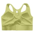 thumbnail image 6 of OSOLU Women Yoga Sports Bra With High Support And Feel Workout Sports High Support Comfortable Bralettes Light Yellow S, 6 of 7