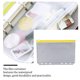 thumbnail image 5 of Seitruly Contenedor de bolsa con cremallera de 10 piezas, prácticos archivadores impermeables, contenedores de almacenamiento para documentos simples Carpetas de archivos A6 amarillo, 5 of 5