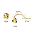 thumbnail image 2 of Mens Tie Tack Pins Brooch Lapel Pin Collar Pin with Chain Mini Accessories, 2 of 9
