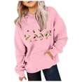thumbnail image 2 of TIWEKE Girls Toddler Hoodies Sweatshirts Winter Farm Print Fashion Casual Pullover with Pocket for Children Christmas Clothing,8-10Years, 2 of 3