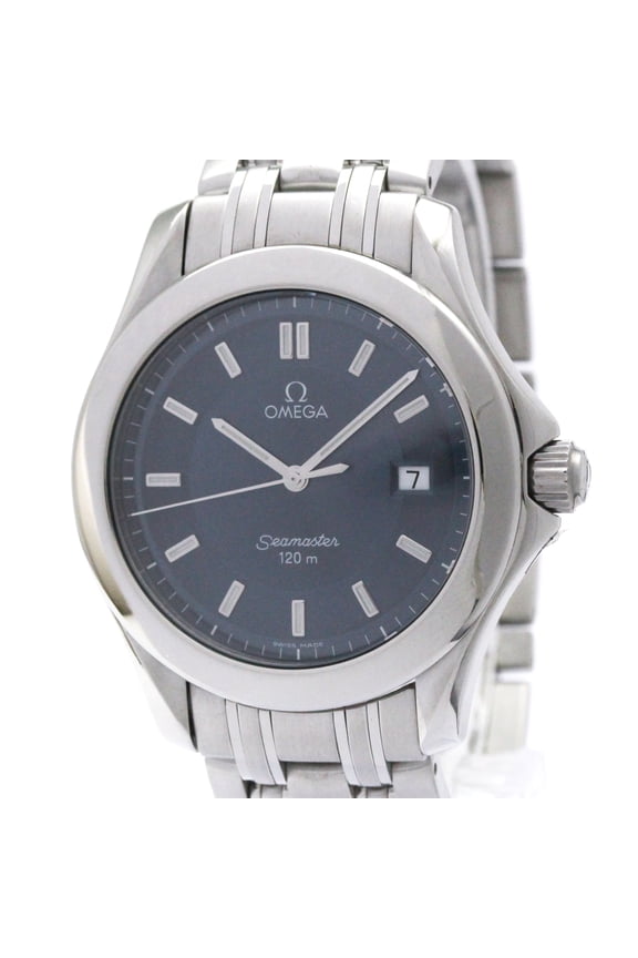 Pre-Owned OMEGA Seamaster 120M Steel Quartz Mens Watch 2511.82 Polished