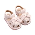 thumbnail image 3 of Shachafan Summer Baby Sandals For Toddlers Breathable Soft Sole With Bow Embroidered Design And Grip Toddler Boys Sandals Size 4, 3 of 9