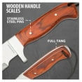 thumbnail image 5 of Beast Machete | 18 3/4" Stainless Steel Blade | Secure Wooden Handle | Stainless Steel Guard | Durable Nylon Sheath Included | 25" Overall Length, 5 of 7