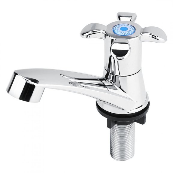 TOPINCN Robinet d'Eau Froide Simple, Robinet Froid, Robinet d'Eau Froide Simple en Plastique ABS pour Salle de Bain, Lavabo, Accessoires d'Évier de Cuisine