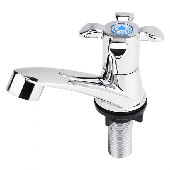 TOPINCN Single Cold Water Tap, Cold Faucet, ABS Plastic Single Cold Faucet Water Tap Bathroom Basin Kitchen Sink Accessories