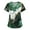 01-Green, variant on Womens Scrubs,Floral Print Medical Tops - Moisture-Wicking V-Neck Scrub Top with Cargo Pockets - Black - L
