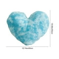 thumbnail image 2 of Moocorvic Valentines Day Throw Pillow, Plush Heart Shape Tie-dye Pillow Mother's Day Gift for Women, 15.7x19.7 Inch, 2 of 6