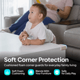 thumbnail image 3 of Komfortology White Foam Corner Protectors, 8 Count with 3M Adhesive, 3 of 10