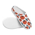 thumbnail image 3 of Kdxio Hand Drawn Tomatoes Women's Men's Slippers Plush Slip-On House Slipper for Winter Indoor Soft Cushion Non-slip Fluffy Slides Slippers-11, 3 of 7