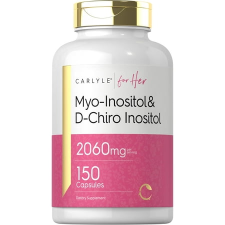 Myo-Inositol & D-Chiro Inositol 2060mg | 150 Capsules | by Carlyle