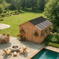 thumbnail image 4 of Outdoor Living Today 12x12 Western Red Cedar Sunshed Shed with Metal Roof, 4 of 12