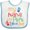 White and Blue, variant on Inktastic My Nana and Papa Love Me Boys or Girls Baby Bib