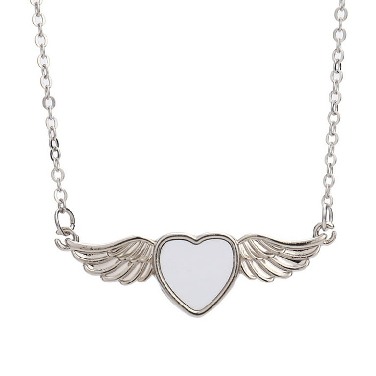 Sublimation Necklace Wings  Sublimation Blanks Jewelry