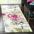 thumbnail image 3 of SAFAVIEH Wyndham Mira Floral Rose Wool Area Rug, Ivory/Multi, 7' x 7' Round, 3 of 10