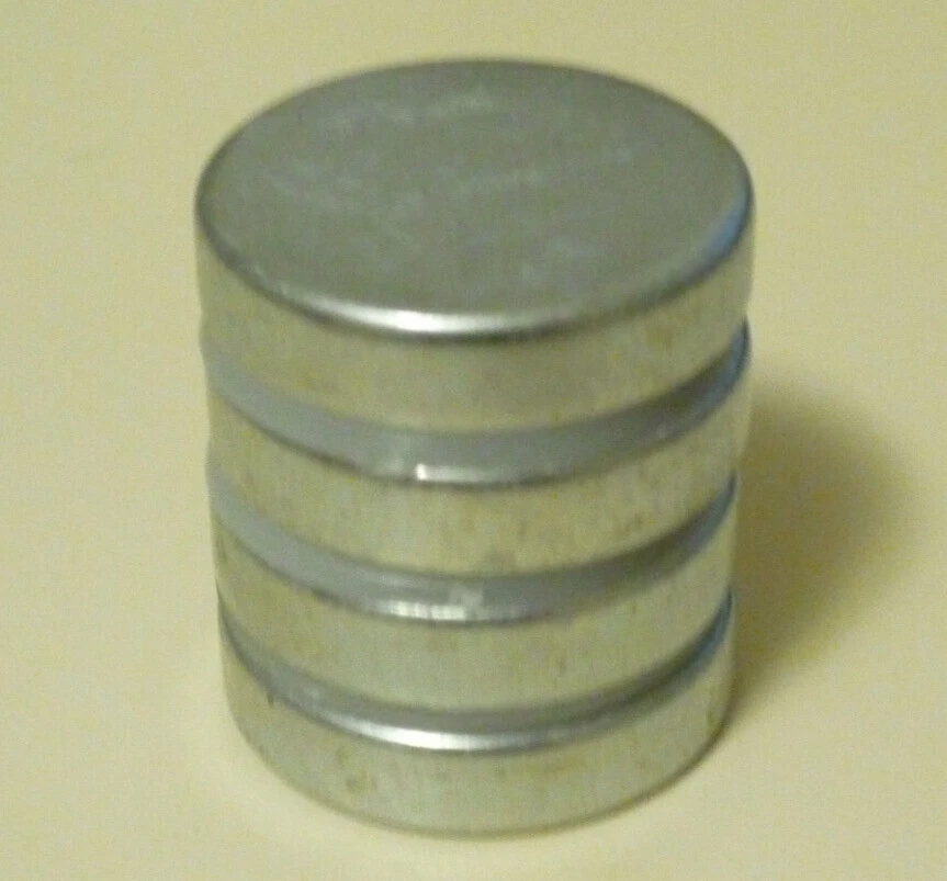 CIRCLE- Neodymium Disc Magnets (4 Pack) 1 Inch Diameter 1/4' Thick - Higher N52 Power