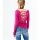 thumbnail image 2 of Aeropostale Blusa de manga larga para mujer, rosa, extragrande, 2 of 2