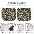 thumbnail image 5 of Kdxio Vintage Casino Chips Print 2-Piece Sun Shade Front Windshield - Foldable Car Front Window Sunshades for Most Sedans SUV Truck, 5 of 6