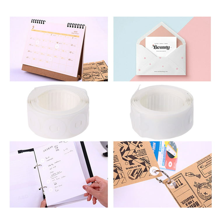 250 Pcs Loose-Leaf Paper Hole Reinforcement Ring Label Stickers