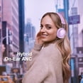 thumbnail image 2 of FIO MOTUS Auriculares supraaurales inalámbricos Bluetooth con cancelación activa de ruido: con sonido de alta resolución con duración de batería de hasta 55 horas, diseño liviano, cómodo y plegable, p, 2 of 5