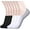 6 Pair-3black, 3white, variant on Womens No Show Socks Non Slip Flat Boat Line Low Cut Socks (6-12 Packs)