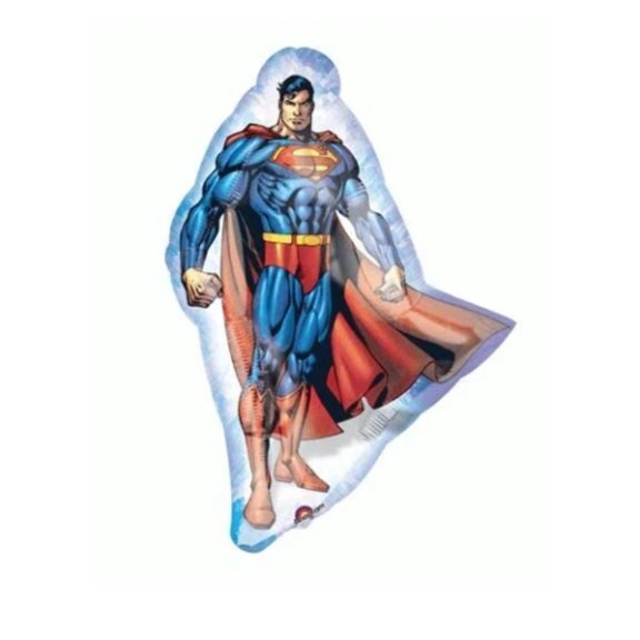 SUPERMAN BALLOON  Large Shape Foil Mylar Balloon  Party Supplies Decorations Foil Mylar Balloon