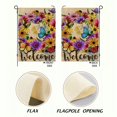 thumbnail image 3 of PHYHOO Welcome Summer Flower Wreath Home Decorative House Flag, Daisy Floral Garden Yard Vintage Butterfly Decor Outside Decorations, Spring Farmhouse Outdoor Flag Double Sided  28x40in, 3 of 8