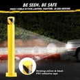 thumbnail image 3 of Telyswee 1pcs 2pcs Safety Bollard Post, 42" Height Steel Bollard Post, 4.5" Diameter Security Traffic Barrier Post, Yellow Steel Bollard for Warehouse Parking Lot, 3 of 7