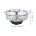 thumbnail image 2 of SKISUNO 2Ud Accesorio Cocina Para Fregadero Con Tapón Inoxidable Plata, 2 of 8